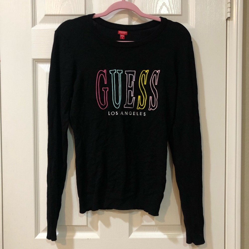 Guess Logo Black Sweater